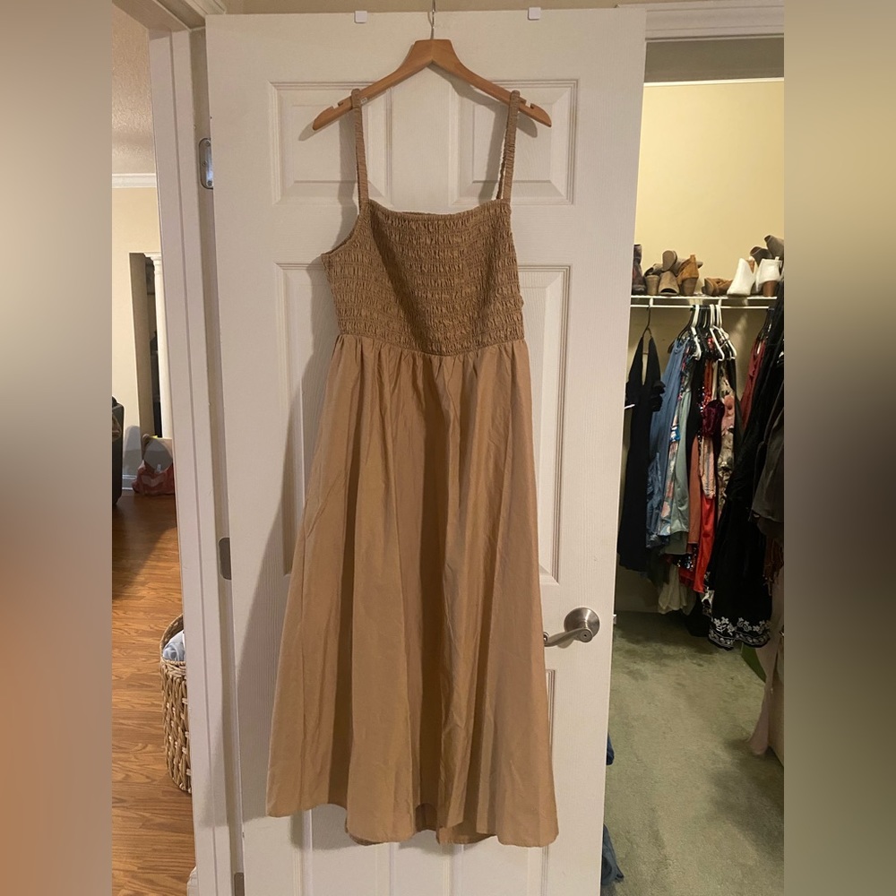 Old navy brown open back dress